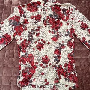 Cute Zara Lace floral top. Very soft and comfy. Beautiful top.